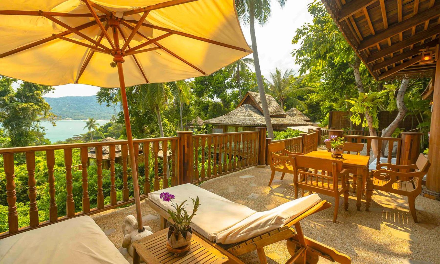 Santhiya Koh Phangan Resort And Spa Eksteriør bilde View from the resort