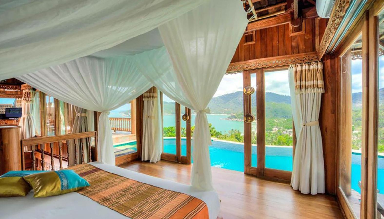 Santhiya Koh Phangan Resort And Spa Eksteriør bilde A bedroom at the resort